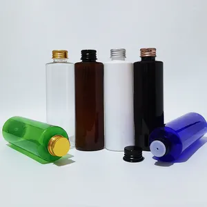Butelki do przechowywania 30pcs 200 ml pusta aluminiowa śrubowa czapka plastikowa Opieka osobista na tonerowe płynie prysznicowe żelowe szampon pojemnik na olej