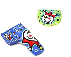 Nytt golfhuvudskydd Högkvalitativt PU Golf Putter Protecter med Embroider Red Green Blue Black 9 Options5514847