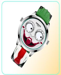 NIBOSI Joker Mężczyźni oglądają najlepszą markę luksusową zabawę klaun męskie zegarki wodoodporne mody ograniczone nadgarstki dla mężczyzn renogio Masculino7864343