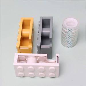 Paper Tape Adhesive Tape Holder Multi-color Masking Tape Tape Dispenser Plastic Stationery Roller Tape Holder Office Student