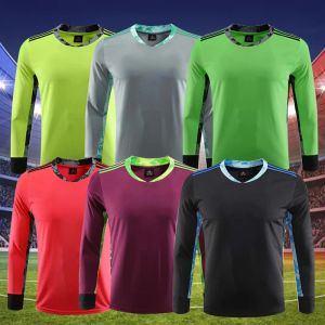 Pants 2020 New Men's Soccer Training Goalkeeper Uniform Suit Adult Football Jersey Set Long Sleeve and Protective Sponge Pants