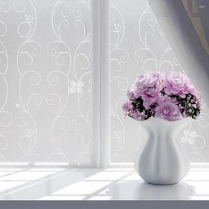 Window Stickers Flower Films Self Adhesive Film Bathroom Glass Sticker Home Shower Door