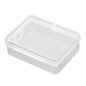 Plastik şeffaf kare depolama kutusu küçük ürünler kasa paketleme kutuları mücevher boncukları konteyner sundurmalar organizatör