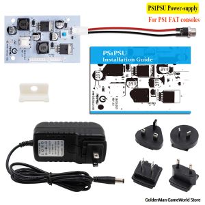 Acessórios PS1PSU v2.0 Substituição de fonte de alimentação 12V para consoles de gordura PS1 Consoles de videogame retrô