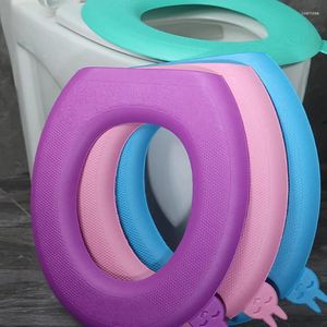 Toalettstolskydd 1 st badrumsskydd med handtag Vattenpoof o-form Bidet Closestool Mat Pad Eva Cushion Washable Soft