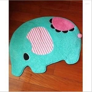 Mattor 75cmx55cm kawaii söt tecknad matta elefantmatta golv barn sovrum pad dörr matta kök tapete de sala