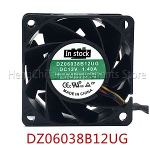 Pads originale al 100% funzionante dz06038b12ug 12v 1.4a pmw 6038 60*60*38 Fanerver di raffreddamento Inverter Inverter Assiale di raffreddamento industriale