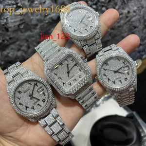 Hip Hop VVS Mechanical WristWatch Out Watch Moissanite