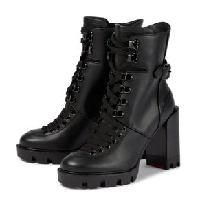 Winter Boot Woman Name Brand Boots Boots Macademia Macademia Genuine Leather Cardies Boots Martin Boots Black ومع الأزياء المكتنزة ذات الأزياء الدانتيل 8644348