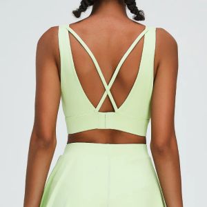 Bra Beautiful Back Sports Bra Kobiety bezproblemowe wysoką siłę sporty sportowe stanik oddychający oddychający gimnastyczna bielizna