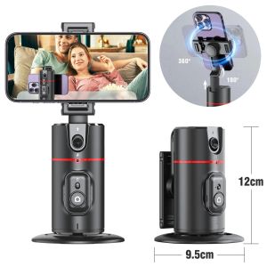 Gimbals Smart Auto Face Tracking Phone Holder, 360 ° Rotation Gimbal Stabilizer Selfie Stick Stativ med fjärrkontroll för live videoinspelning