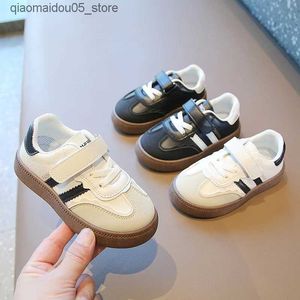 Sneakers 2024 Childrens Casual Shoes Boys and Girls Soft Sole Sports Shoes Baby Running Shoes Korean Style Childrens Moral Training Shoes Size 21-32 Q240413