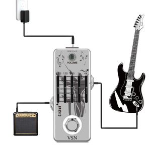 VSN LEF-317B Bass Eq Pedal 5 Pedals Pedals do gitary basowej z 5-pasmową grafiką mini rozmiar prawdziwy obejście