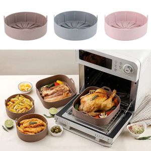 Fryers Air Fryers Oven Baking Tray Fried Airfryer Reusable Baking Chicken Basket Silicone Pot Air Fryer Accessories Grill Pan Tools