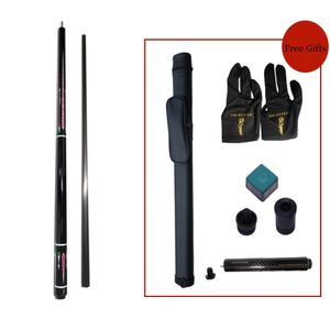 Black Technology Carbon Fiber Pool Cue 1/2 Split Cue Tech Wood Pool 12.9mm Tips Size Carbon Fiber Biljard Cue 240401