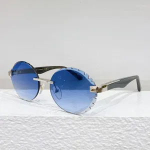 Occhiali da sole Z068 senza bordo acetato di stilista di moda da uomo esterno alla guida di occhiali di alta qualità con UV400