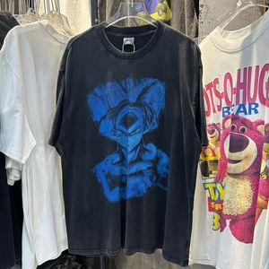 ブラックカラーブループリントTシャツ男性女性最高品質の夏のスタイルTシャツティートップス