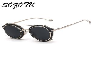 Hela 2016 Fashion Steampunk Goggles Round Solglasögon Kvinnor Män Vintage Sun Glasses Ladies For Female Male Oculos YQ0213831426