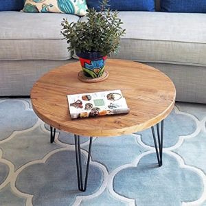 Rustic Round Old Elm Wooden Coffee Table Bed Side Table Living Room Chairs Dining Room Sets Service Tables Basses Mesa Lateral