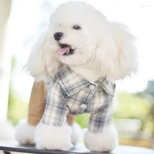 Roupas de algodão de vestuário para cães para cães e gatos suspensórios de suéter grande de bolso Teddy Schnauzer Quatro pernas calças outono inverno