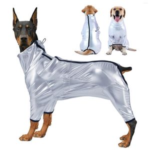 Abbigliamento per cani tuta impermeabile per ragazze o ragazzi vestiti per animali domestici caldi patologie da animale domestico grande razza chiusa in argento in argento costume