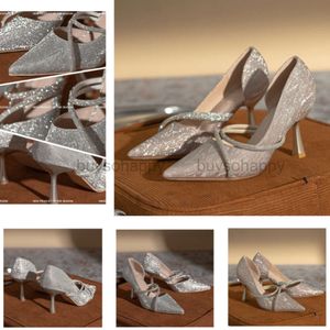 Fashionable Slingbacks Women Crystal Decoration Luxury Designer Sandals High Heel Casual Party Dress Shoe Top Quality Brand Wedding Shoes