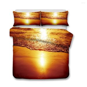 Bedding Sets Sea Wave Series Set Home Textiles Duvet Cover Bed Sheet Pillowcase Comforter Linen