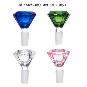 Diamond Glass Bowl 14mm Male Herb Holder Smoking Accessories For Water Oil Rig Bongs PT4950