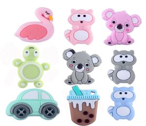 Baby animal Teether Food grade silicone penguin Koala fox car Teething Toy cartoon safe Ecofriendly toys selling 49 styles Z17887865