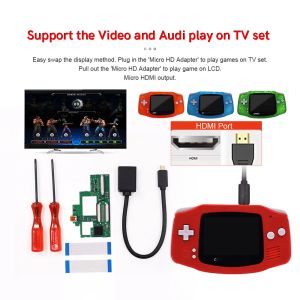 Acessórios Diy 40pin 40 pino GBA Two Wire HDMI Mod interno HDMI OUT Modded for Game Boy Advanting Console Adapter HDTV Converter