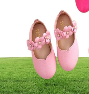 Weiß rosa Kinder Baby Kleinkind Blume Hochzeitsfeier Kleid Prinzessin Lederschuhe für Mädchen School Tanzschuhe 116y7658334