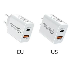 Caricatore USB FAST 18W PD Adattatore rapido Adattatore CPAGNO DI TIPO C PERSCITA PER iPhone 12 Mini 11 Pro Max Samsung S21 Ultra Huawei Xiaomi LG6800725