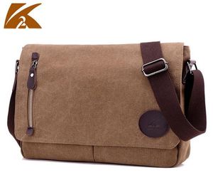 KVKY Men39s Vintage Canvas Messenger Bags Casual Military Satchel Shoulder Bag Travel Handbag Business Crossbody School Bag B302957797