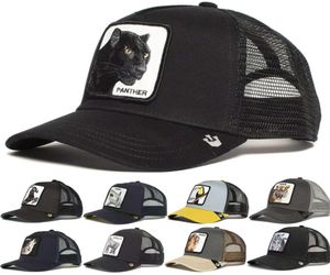 Panther Mh Cap Summer Beyzbol Anime Goril King Blk Trucker Hat Shark Toucan Dad Net Snapbk Kadınlar Men3503877