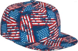 Ball Caps American Flag Snapback Hat dla mężczyzn kobiety Hip Hop Style USA Baseball Cap Flat Bill Hats Regulowany ciężarówek