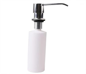 White Liquid Soap Dispenser Lotion Pump Cover Built in Kitchen Sink Countertop Cooking Tool Utensils Kitchen Accessories19195224