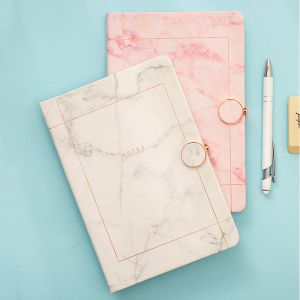 Notebooks Creative Notebook Marbling Style Diary Book Magnetic Buckle Journal Book Horizontal Line Inner Page Stationery School Supplies