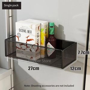 Kitchen Storage Magnet Fridge Shelf Magnetic Paper Holder Organizer Spice Rack Accessories Furniture