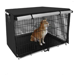 Hundebekleidung Kistenabdeckung Langlebiger winddes Regenschutz Sonnenschutz Hochleistungsstart Oxford Pet Kennel Deckung Universal für Drahtkisten