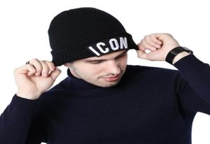 Men Brand Letter Beanie Пара вязаная зимняя шляпа дизайн моды на открытом воздухе спортивная вышивка Ski Skull Cap Hip Hop Street Hat для wom4377263