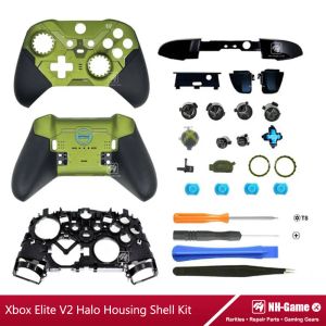Acessórios Kit de casca de moradia de substituição para Xbox Elite Série 2 Gamepad Caixa frontal Tampa traseira LB RB BURPS BOTURS BACA