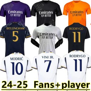 S-4XL 23 24 25 Bellingham Soccer Jerseys Real Madrids 2023 Vini Jr Mbappe Camavinga Rodrygo Rudiger Modric Kroos Tchouameni Valverde Men Kids Shirt reactor 88888888888888888888