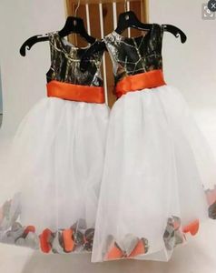 Camo Flower Girls Dresses Jewel A Line Organza Back Zipper First Communion Dress Handmade Girls Pageant Dress Kinds Formal Wear6259621