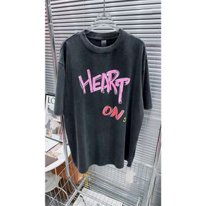 Kadın Hoodies Sweatshirts CH23 İlkbahar/Yaz Baskı Yıkama Teknolojisi T-Shirt Ön Küçük Graffiti Günlük Çok yönlü