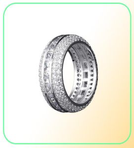 Anelli di nozze di fidanzamento da uomo Anello ghiacciato Gold Silver Love Ring Diamond Diamond Designer Gioielli Anelli Man Fashion Acces2060809