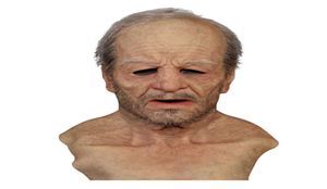 Old Man Fake Mask Lifelike Halloween Holiday Funny Mask Super Miękki Man Maska dla dorosłych wielokrotnego użytku Dolka Prezent nr 10 x08036764225