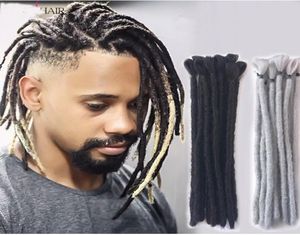 Venda de 10pcs 12 polegadas MEN039S DREADLOCKS FADLOCOS MADREIROS EXTENSIONS CABE