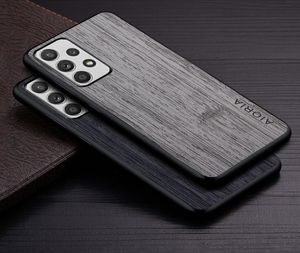 Samsung Galaxy A52 A72 A32 A22 A12 A52S 5G 4G Funda Bamboo Wood Pattern Skin Cover Luxury Phone Case Coque Capa9376719のケース