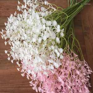Dekorativa blommor simulerar hela Sky Star Wedding Bride som håller blommatillbehör och växter som skjuter rekvisita