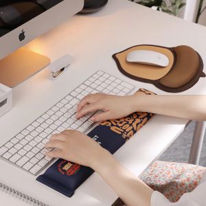 Accessories Silicone Wrister Mouse Pad Wrister Hand Support Cute Cartoon Creative Girls Office Pad Hand Keyboard Wrist Rest Mice Accessories